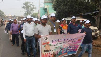 रैली में उपायुक्‍त गुप्‍ता